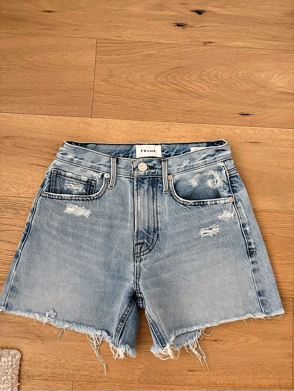 Frame Le Super High Denim Shorts